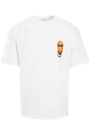 White cotton Mask-print T-shirt IH NOM UH NIT | NUW24270081